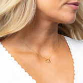 Slip on Yellow Gold Heart Pendant